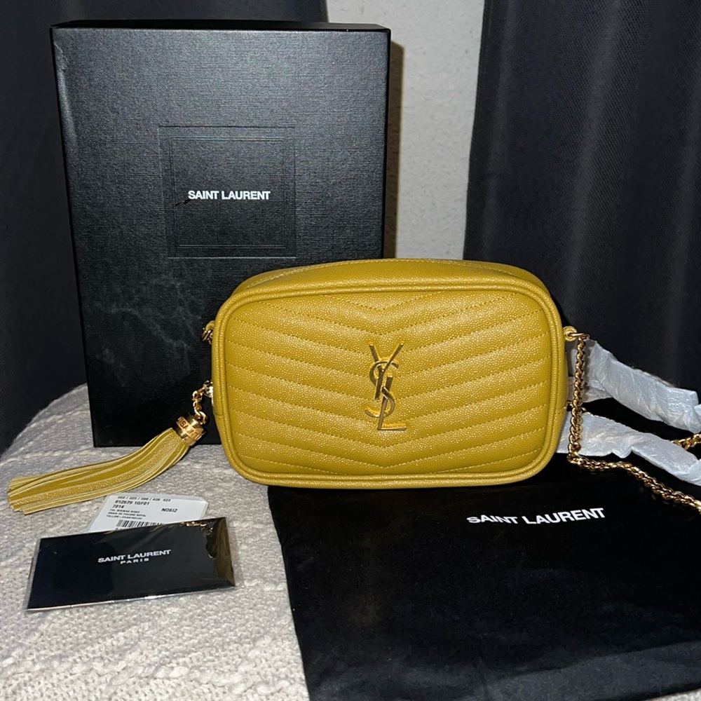 YSL!! NWT Mini Mono Grain De Poudre Royal. SOLD OUT STYLE/COLOR!!